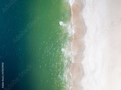 aerial view of a Brazilian tropical beach