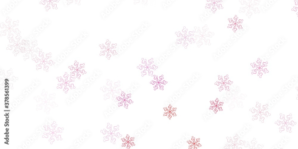 Light pink vector doodle background with flowers. Light pink vector doodle background with flowers.