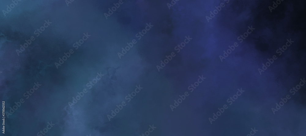 abstract blue clouds, dark blue smoke