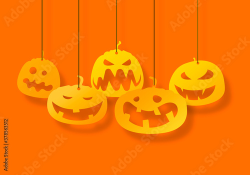 Konstfotografi sfondo, cartolina, zucche, halloween,
