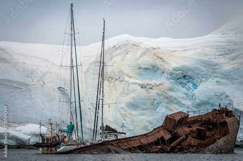 Governoren shipwreck, Foyn Harbour, Antarctica photo