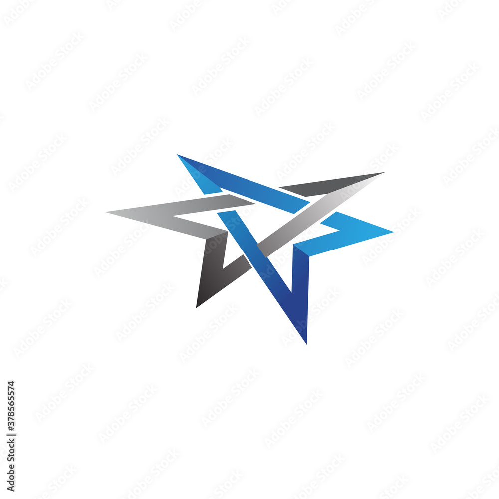 Fototapeta premium Star icon Template vector illustration