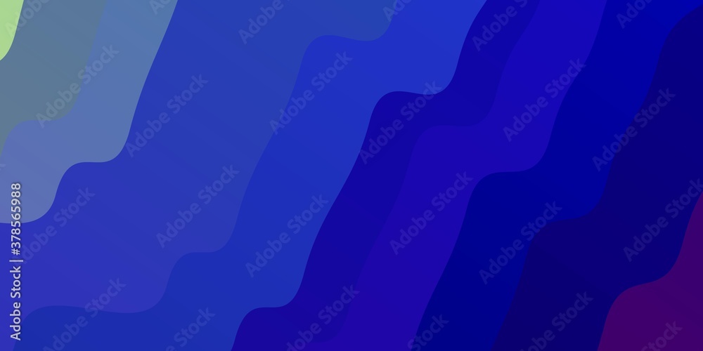 Light Multicolor vector texture with wry lines. Bright illustration with gradient circular arcs. Template for your UI design.
