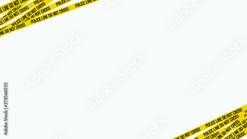 Background white with police line. Vector can be used for banners, posters, power points, templates, slides, etc.