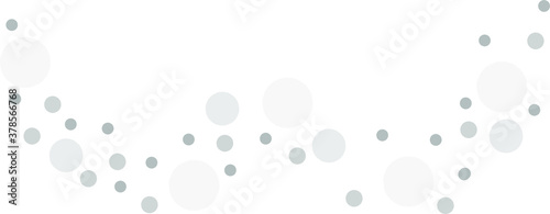 Gray vector background with a pattern of circles with different diameters. Textured template for a web splash in a modern style.