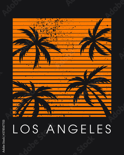 Paradise Palms Hawaii Silhouettes Sea Birds | Tshirt Vector Graphic for Apparel