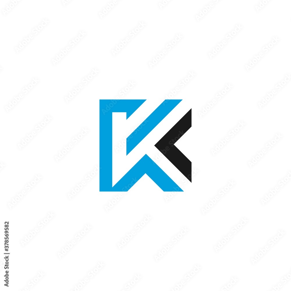 abstract initial letter K logo design template abstract initial letter K logo design template