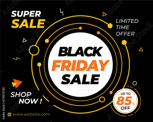 Sale Banner Template, Black Fiday Banner, Big Sale banner Background photo