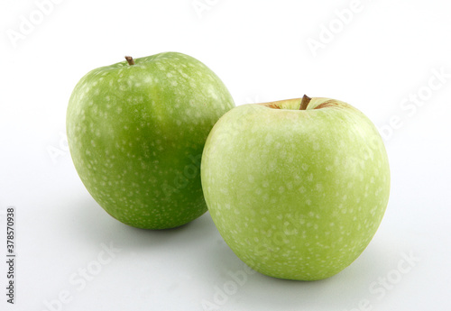 green apple isolated on white