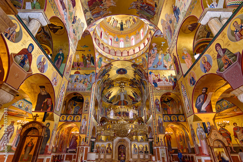 Interior of Cathedral of the Resurrection of Christ in Podgorica, Montenegro