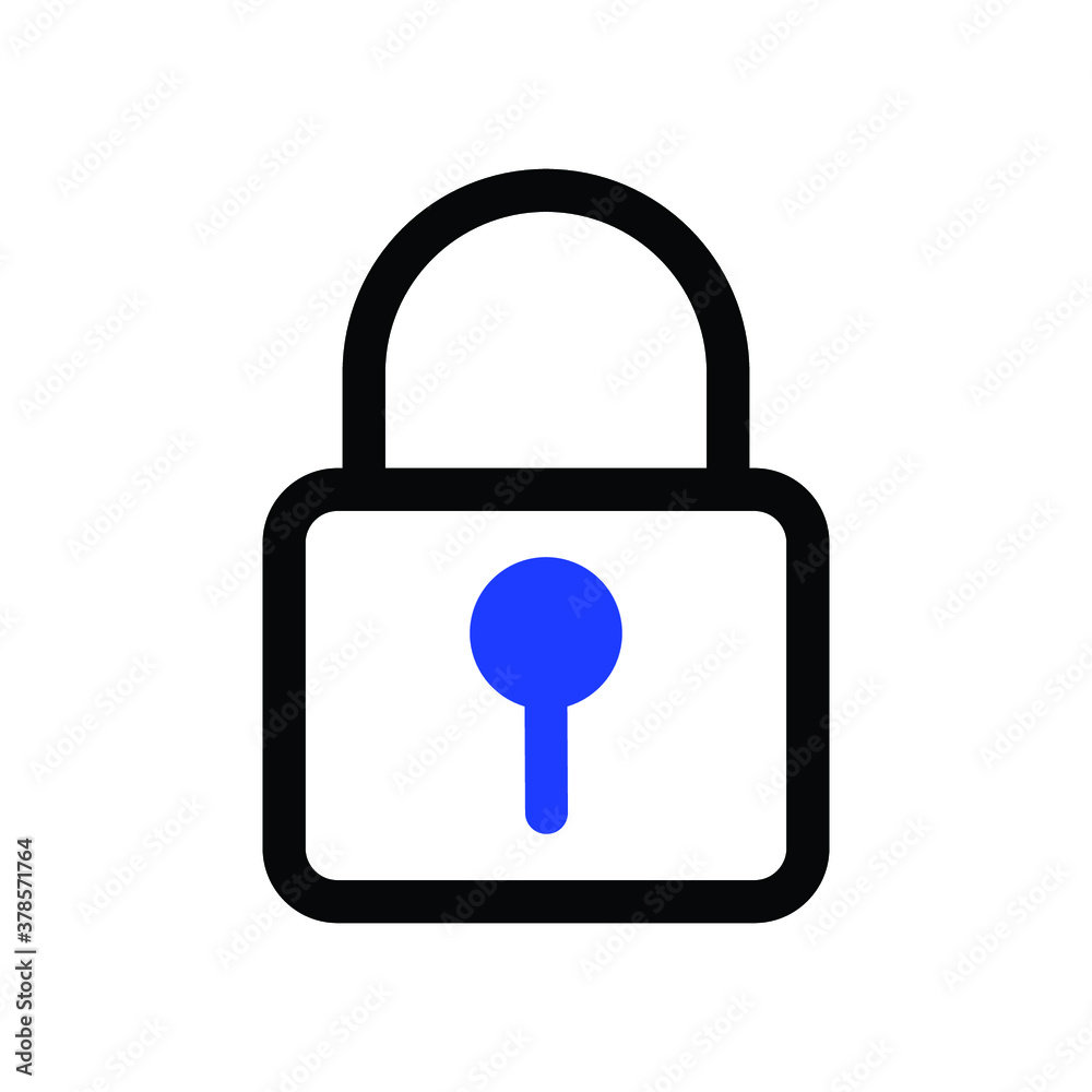 Lock Icon vector Security sign Padlock
Lock Icon vector Security sign Padlock