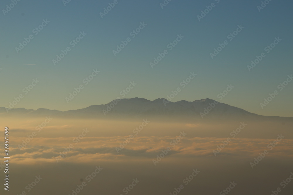 Coucher de soleil au Col de l'Ouillat