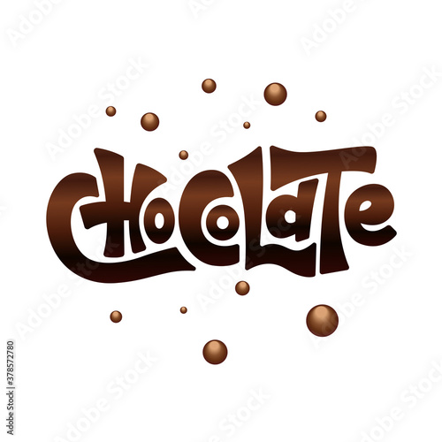 Hot chocolate logo - vector illustration, emblem design