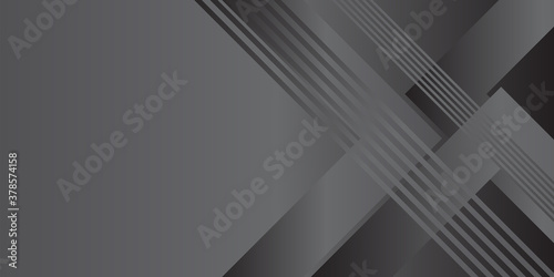 Dark black neutral grey metallic abstract background for presentation design 