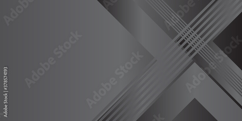 Dark black neutral grey metallic abstract background for presentation design 