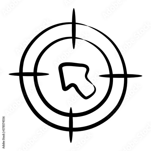 
Cursor pointer vector in modern linear style 

