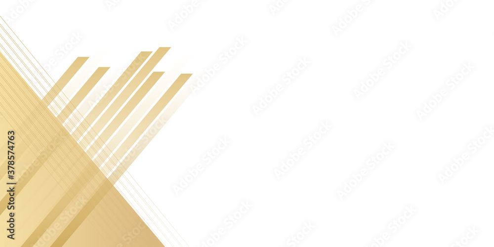 Abstract geometric shape white-gold background on white background Abstract geometric shape white-gold background on white background