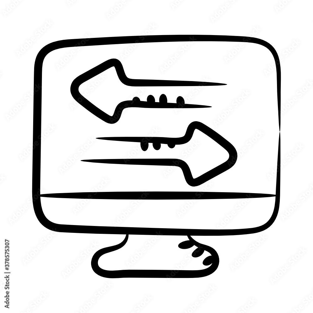 Trendy linear icon of data transformation, editable stroke vector
Trendy linear icon of data transformation, editable stroke vector