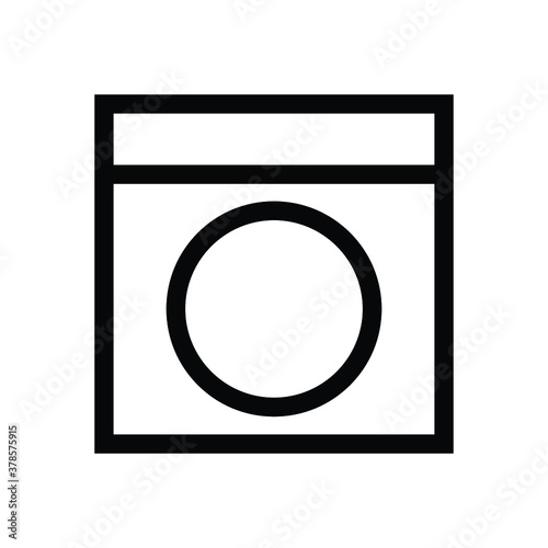 Washing Machine Vector Icon graphic