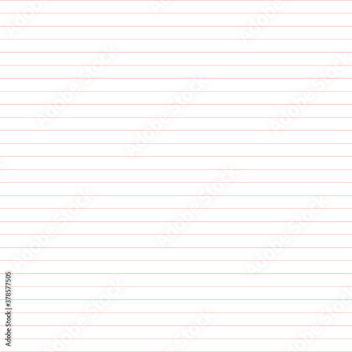 Strip paper on a white background. Vector. Pattern in lines. Grid design for planner preschool , homeschool planner, Illustration for notebook, daily planner, copybook, sketchpad,digital planner