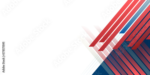 Abstract red blue white background 