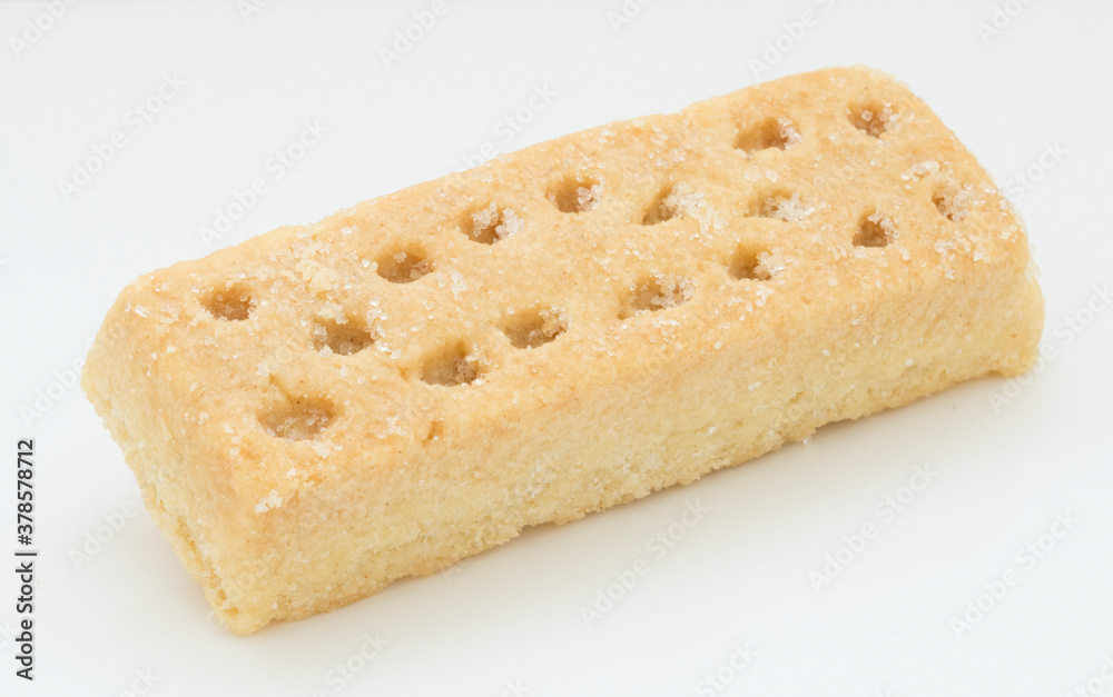 Shortbread Finger Biscuit on a white background Shortbread Finger Biscuit on a white background