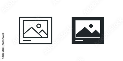 picture isolated vector icon on white background