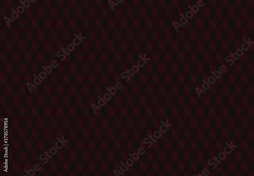 Burgundy background with 3d squares. Seamless vector Illustration. Geometric design for web, wrapping, fabric, poster, etc. 
