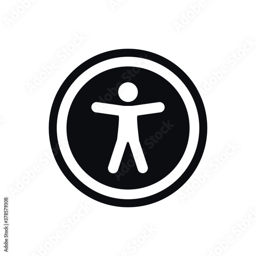 Accessibility Icon, universal accessibility sign photo