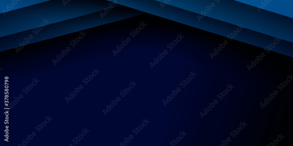 Bright navy blue dynamic abstract vector background with diagonal lines. Trendy classic color of 2021. 3d cover of business presentation banner for sale event night party. Fast moving soft shadow dots
