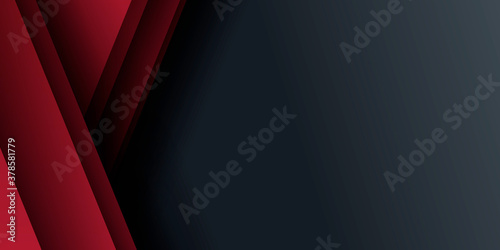 abstract metallic red shiny color black frame layout modern tech design vector template background 