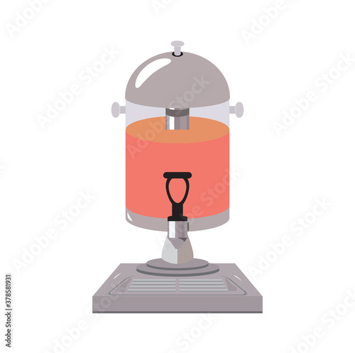 juice dispenser Machine vector illustration