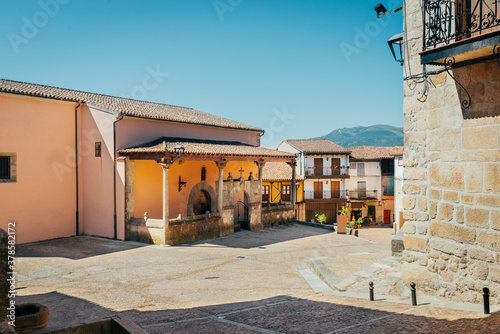 Village of miranda del castanar in province of Salamanca, Spain. photo