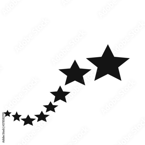star on white background with illustration vector.