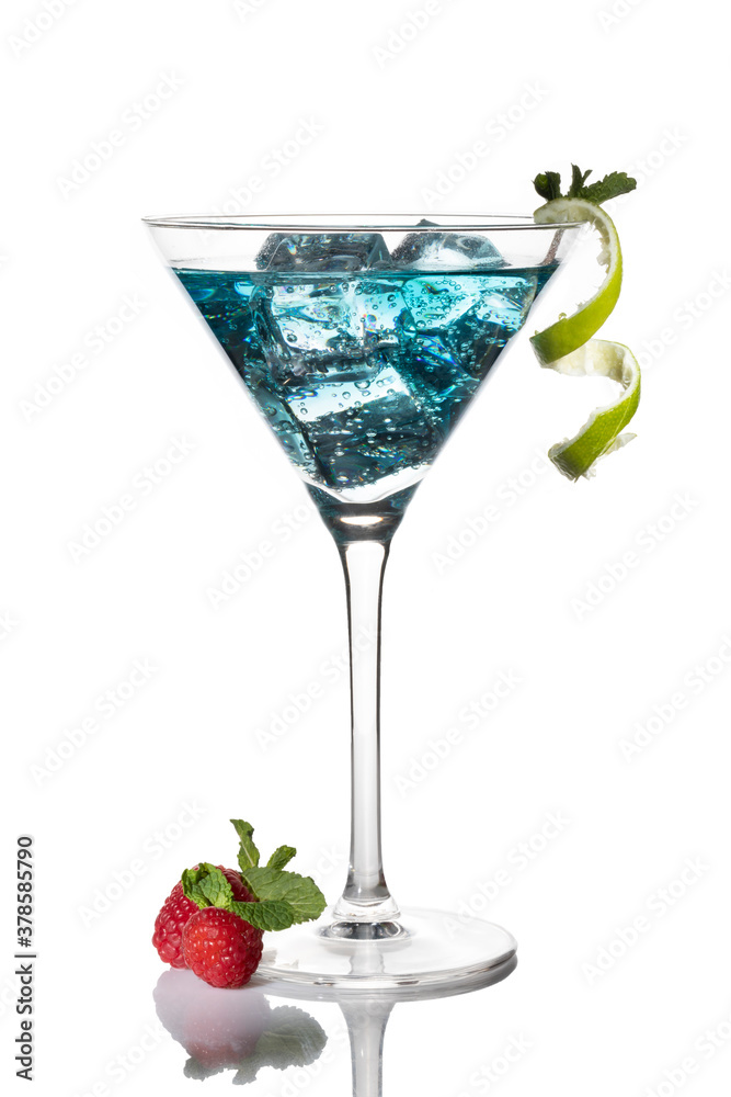 Cocktail on white background