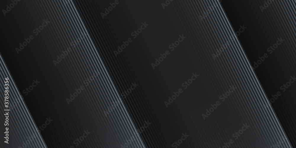 Dark deep black dynamic abstract vector background with diagonal lines. Modern creative halftone premium gradient. 3d cover of business presentation banner for sale event night party. Soft shadow dots Dark deep black dynamic abstract vector background with diagonal lines. Modern creative halftone premium gradient. 3d cover of business presentation banner for sale event night party. Soft shadow dots