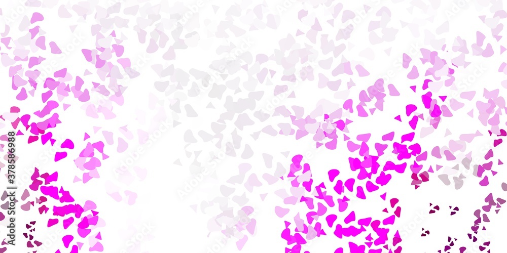 Light pink vector pattern with abstract shapes.