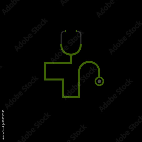 Doctor plus illudtration vector logo design for medical and health care and business branding pharmacy and clinic icon.