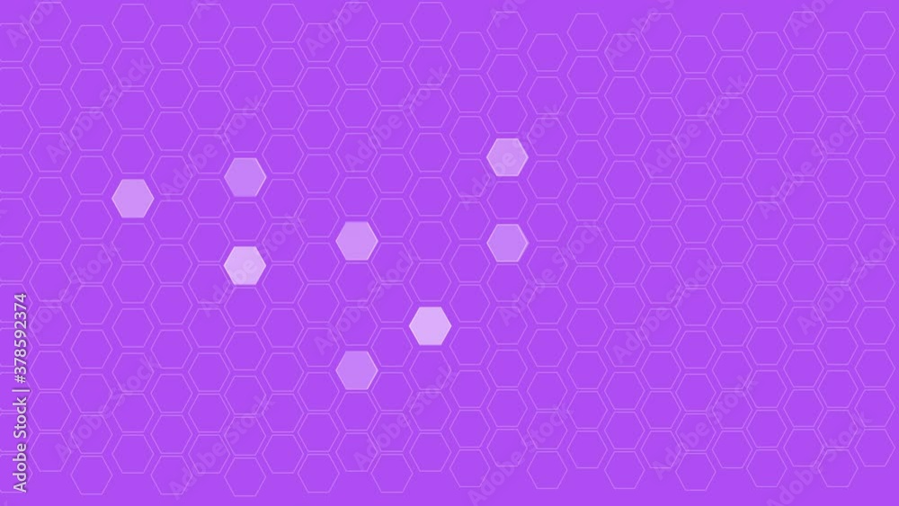 Hexagon abstract self drawing violet background. Copy space. Motion graphic, animation. Hexagon abstract self drawing violet background. Copy space. Motion graphic, animation.