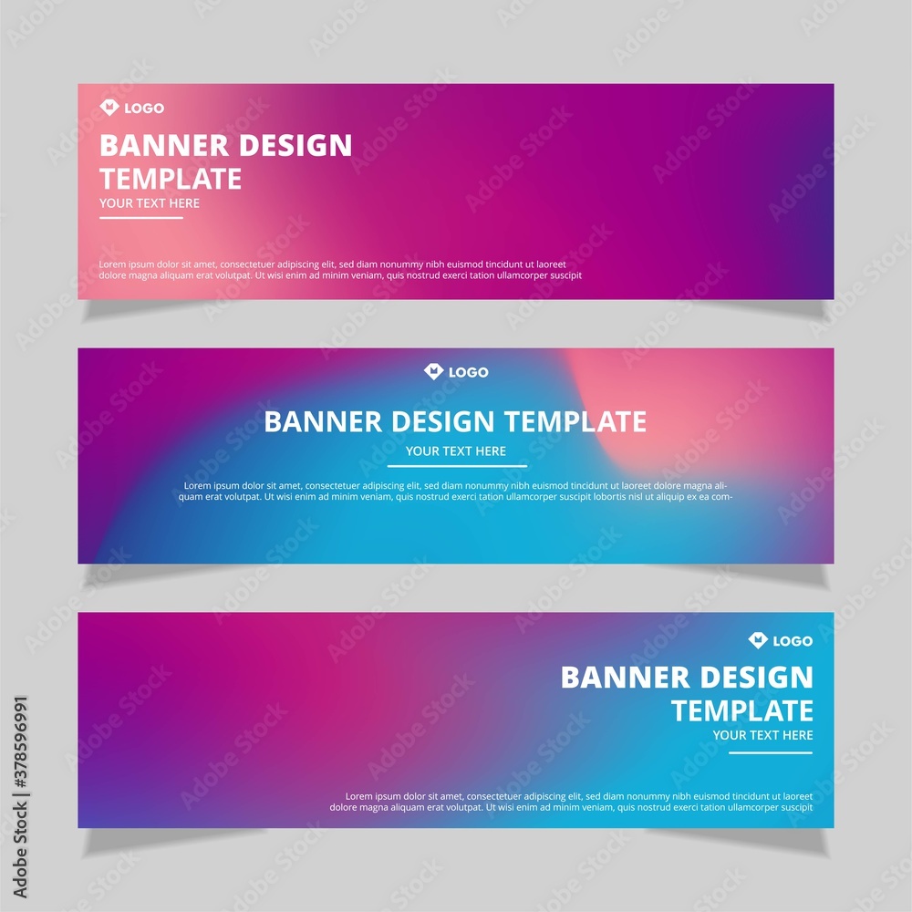 Vector Abstract Banner Design Web Template