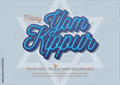 Photo Yom Kippur vector illustration