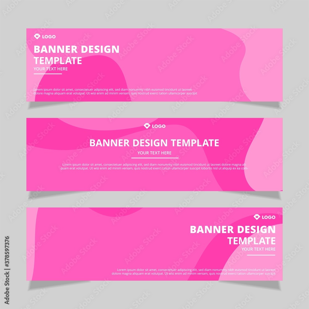 Modern vector abstract geometric design banner web template