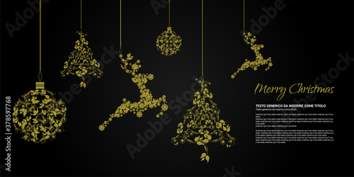 Grafica per la festività Natalizia