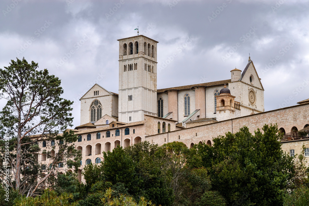 Italy, Assisi, basilica of San Francesco
