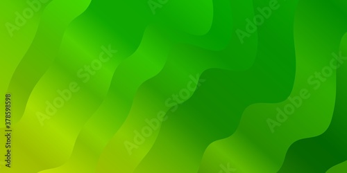 Light Green vector pattern with wry lines. Colorful illustration, which consists of curves. Template for your UI design.