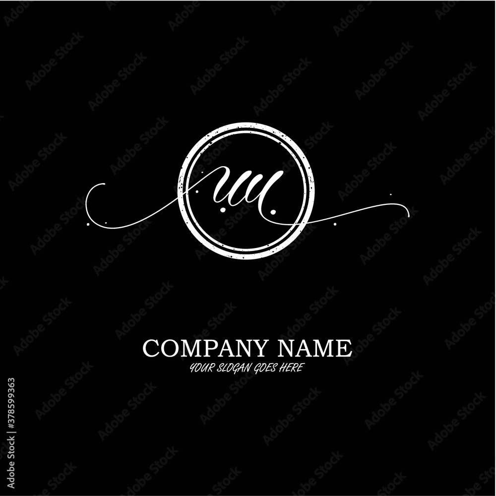 initial U U signature logo with a circle initial U U signature logo with a circle