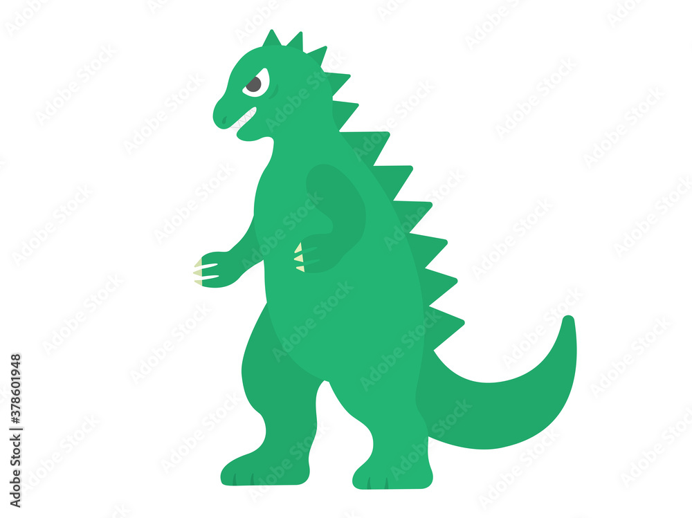 怪獣のフィギュアのイラスト 怪獣のフィギュアのイラスト