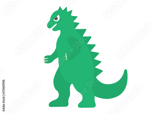 怪獣のフィギュアのイラスト