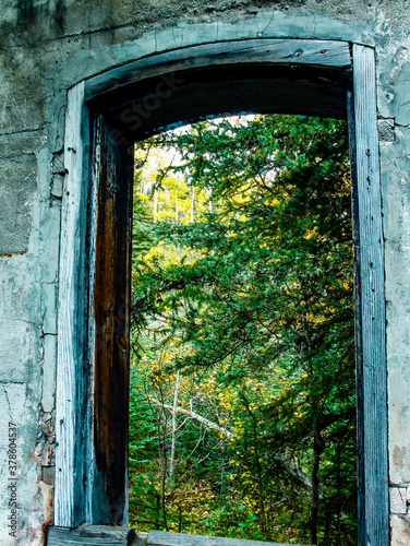 Remnants of an old coal mining town. Lower Bankhead, Banff National Park, Alberta, Canada © David