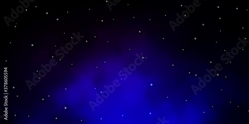 Dark Blue  Red vector pattern with abstract stars. Shining colorful illustration with small and big stars. Best design for your ad  poster  banner.